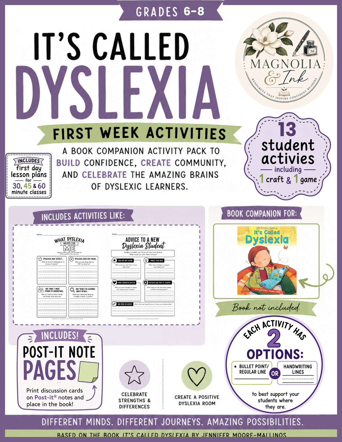 First Day Dyslexia Activities | Dyslexia Read Aloud | It’s Called Dyslexia 6-8