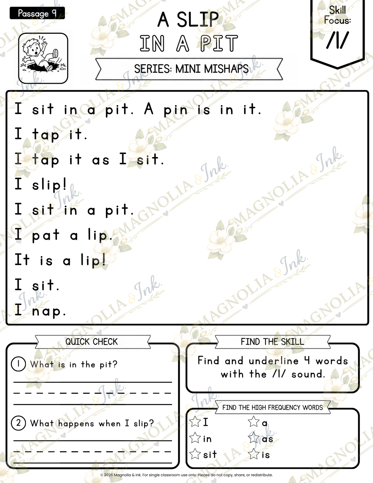 Dyslexia Reading Passages | Decodable Phonics Stories & Comprehension Vol. 1