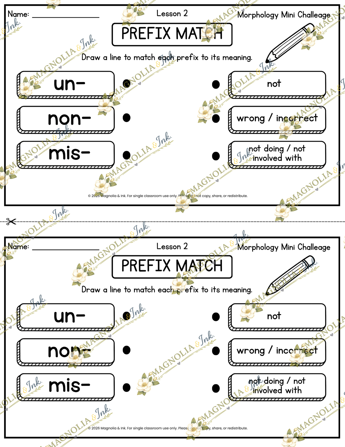 Morphology Mini Challenges | V5 | Lessons 2–16
