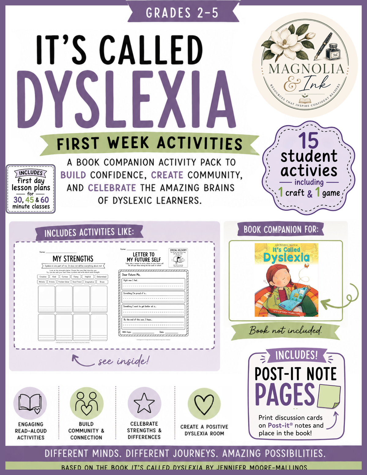 First Day Dyslexia Activities | Dyslexia Read Aloud | It’s Called Dyslexia 2-5
