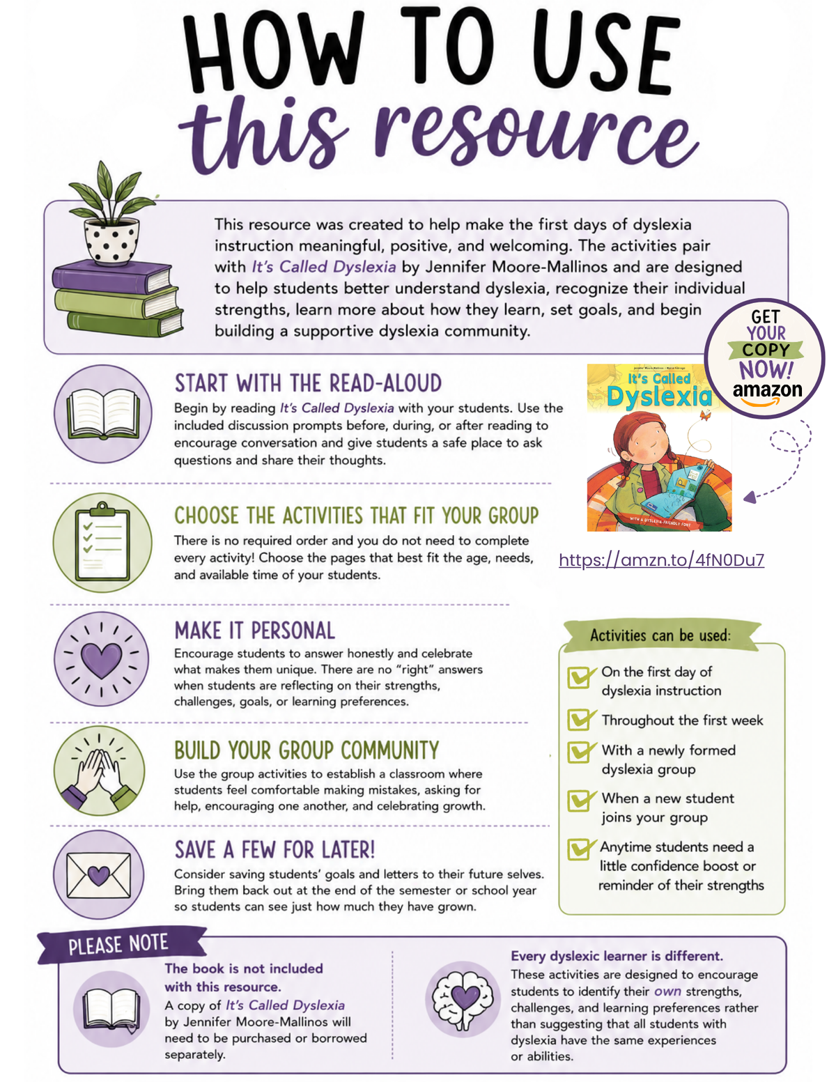 First Day Dyslexia Activities | Dyslexia Read Aloud | It’s Called Dyslexia 2-5