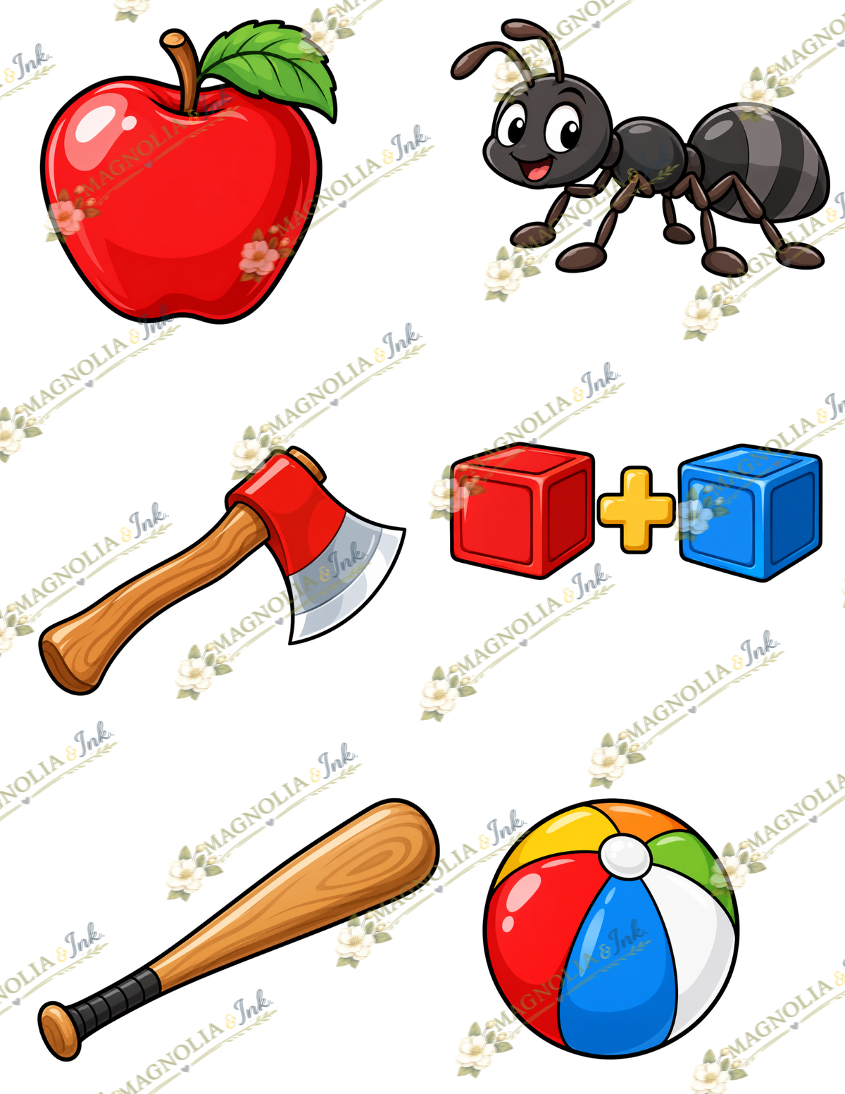 Alphabet Sound Picture Posters | Dyslexia Phonics | V1