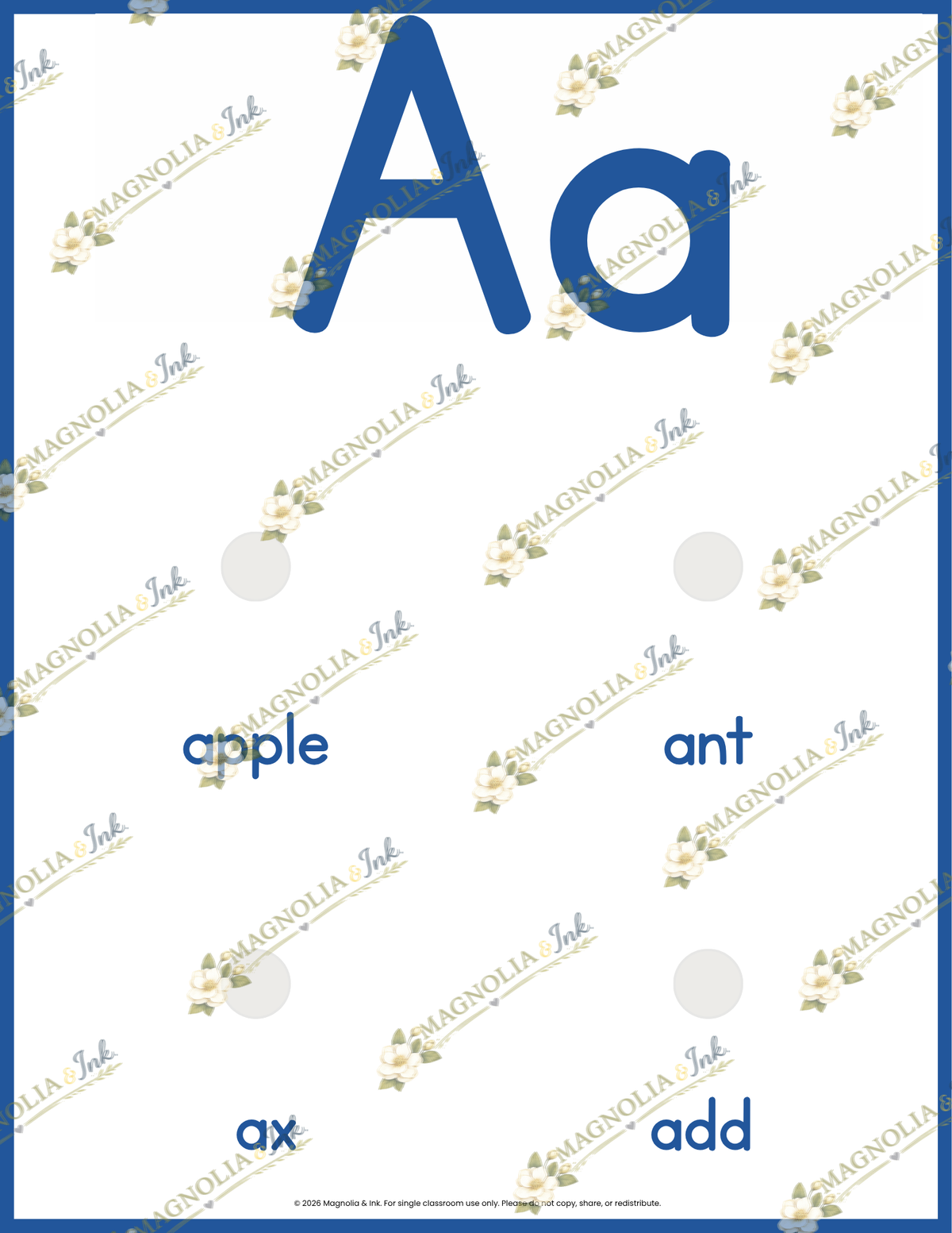 Alphabet Sound Picture Posters | Dyslexia Phonics | V1