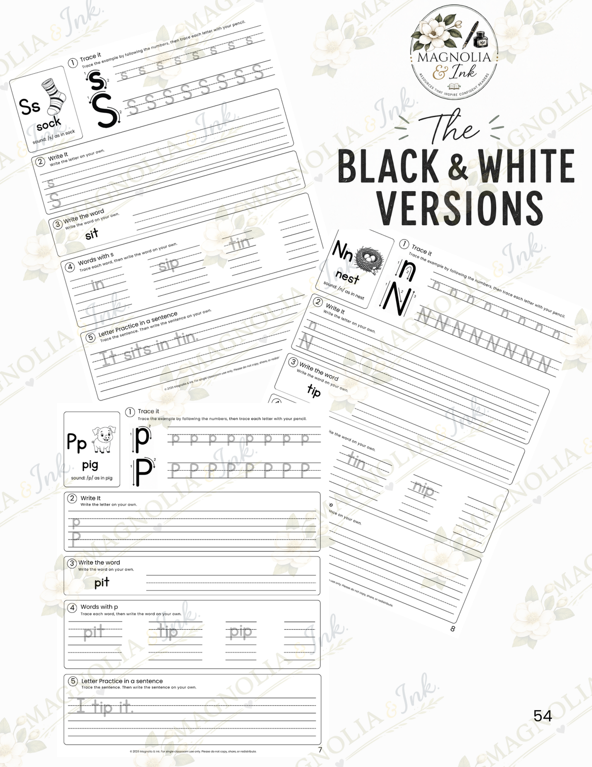 Print Letter Practice Worksheet | Uppercase & Lowercase Alphabet Handwriting A–Z